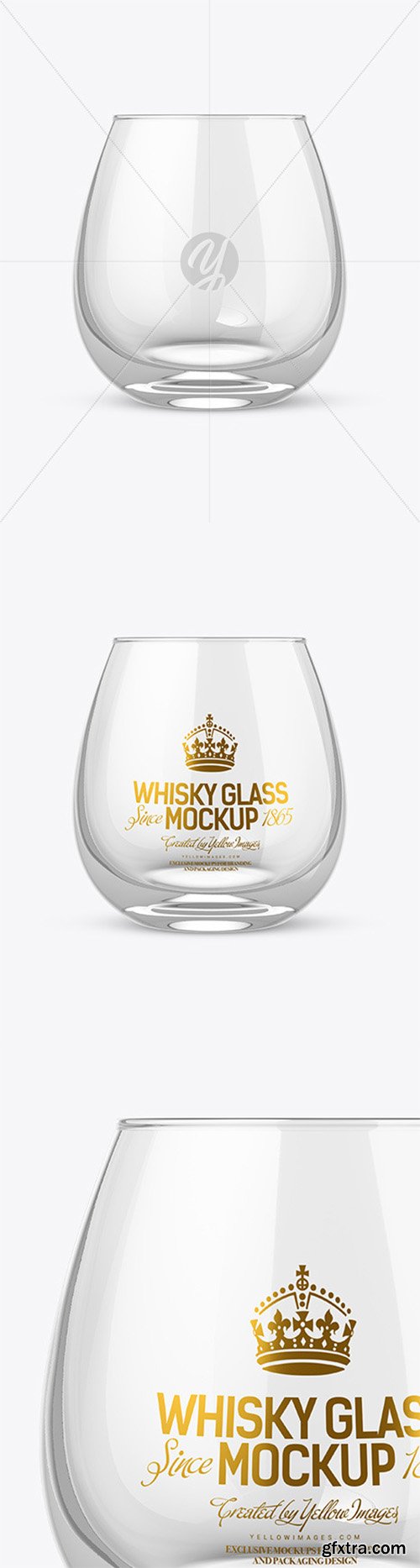 Clear Whisky Glass Mockup 57165