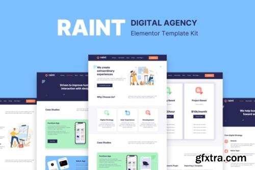 ThemeForest - Raint v1.0 - Digital Agency Elementor Template Kit - 28508976