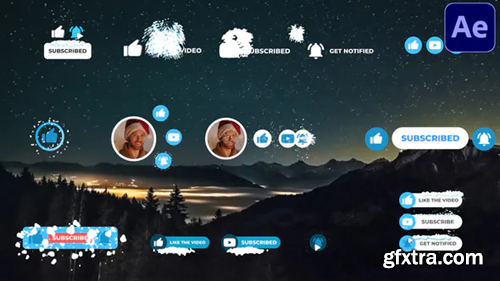 Videohive Social Media Snow Subscribers | After Effects 29437282