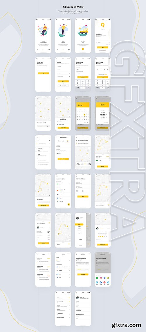 Loop Cab - Cab Booking App UI Kit