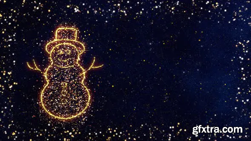 Videohive The Festive Glitter With Snowman 29448976