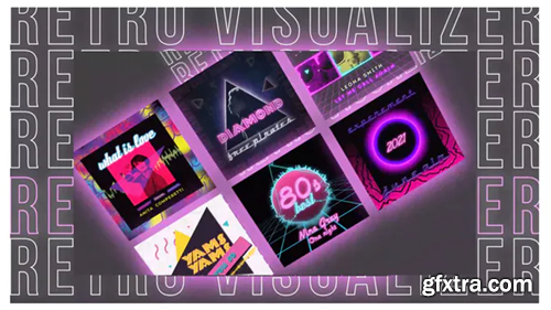 Videohive Retro Music Visualizer Instagram 29717361
