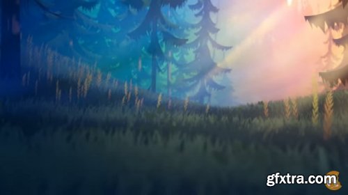 CGCookie – Creating A Stylized 3D Forest Environment With Blender 2.9
