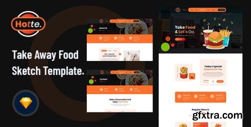 ThemeForest - Hotte v1.0 - Take Away Food Sketch Template - 28285685