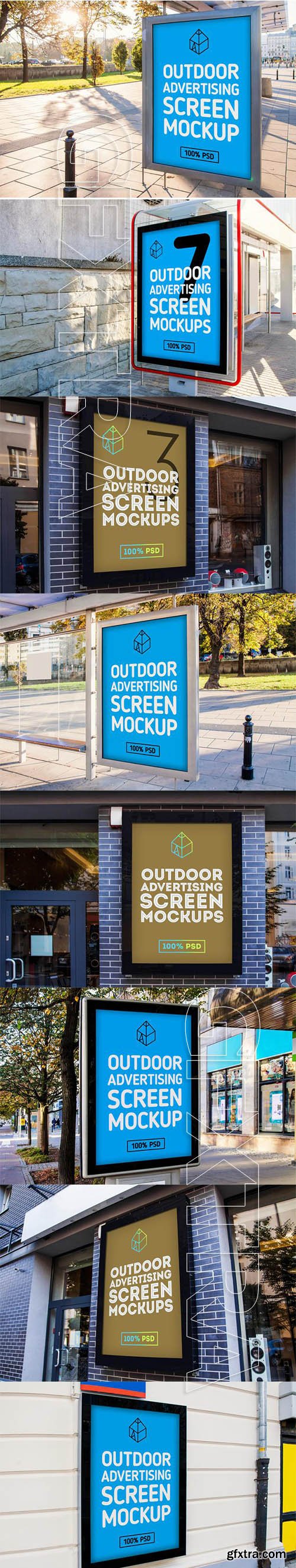 Outdoor Advertising Screen mock-up
