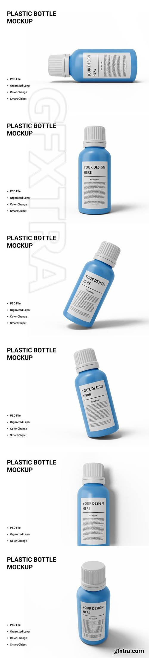 Plastic bottle mockup