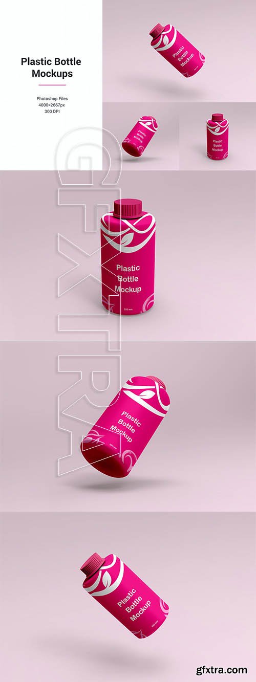 Plastic Bottle Package Mockup