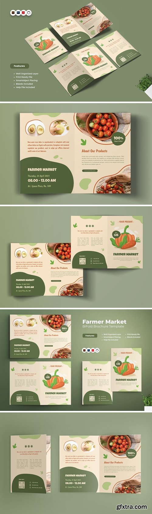 Farmer Market Bifold Brochure