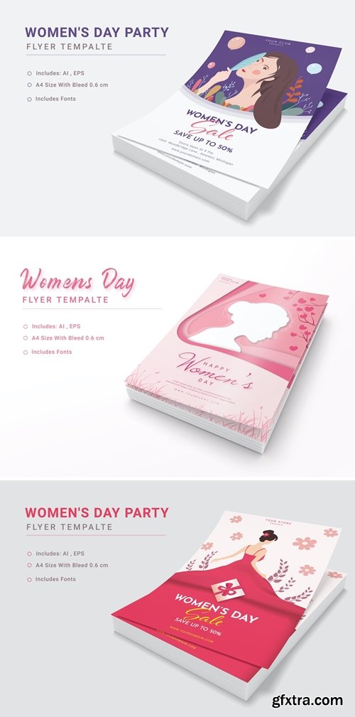 Happy Women\'s Day Poster Template