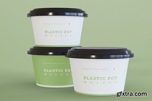 Plastic Pot Mockup