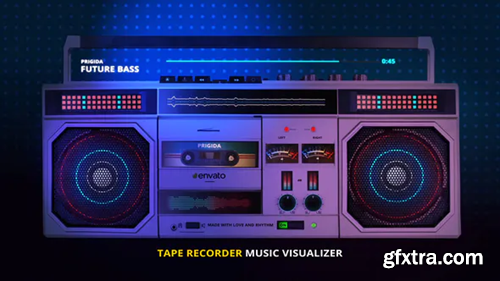 Videohive Tape Recorder Music Visualizer 23183638