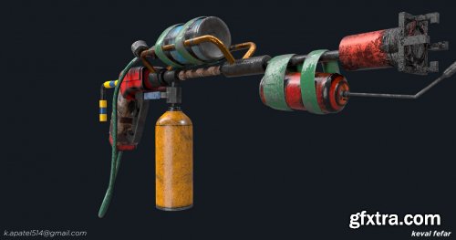 Flamethrower gun