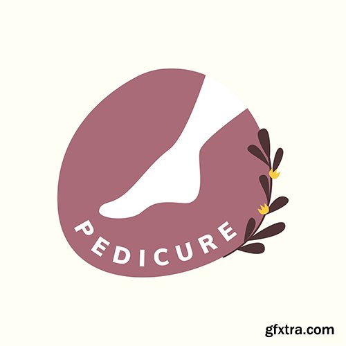 Pedicure salon logo