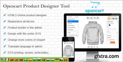 CodeCanyon - Opencart Custom Product Designer v4.4.1 - 11662636