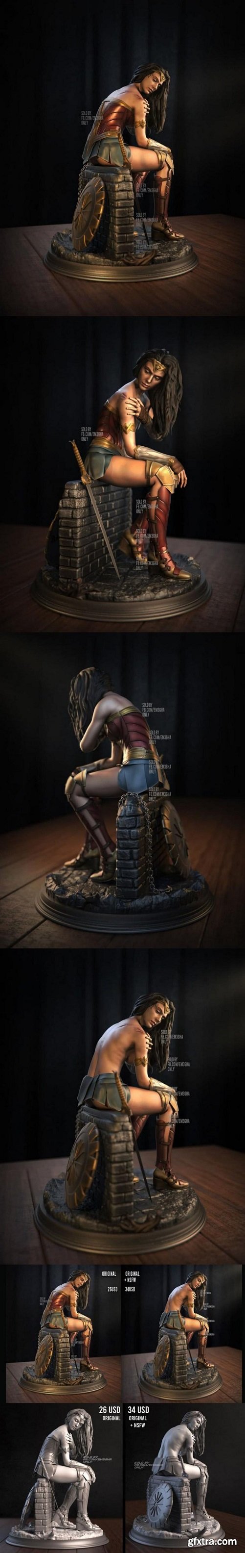 Wonder Woman - Gal Gadot - 3D Print Model