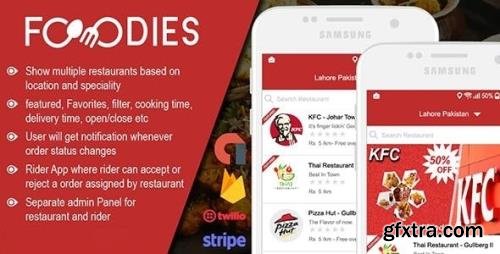 CodeCanyon - Foodies v2.0.9 - Native Restaurant Food Delivery & Ordering System With Delivery Boy - Android - 23305028