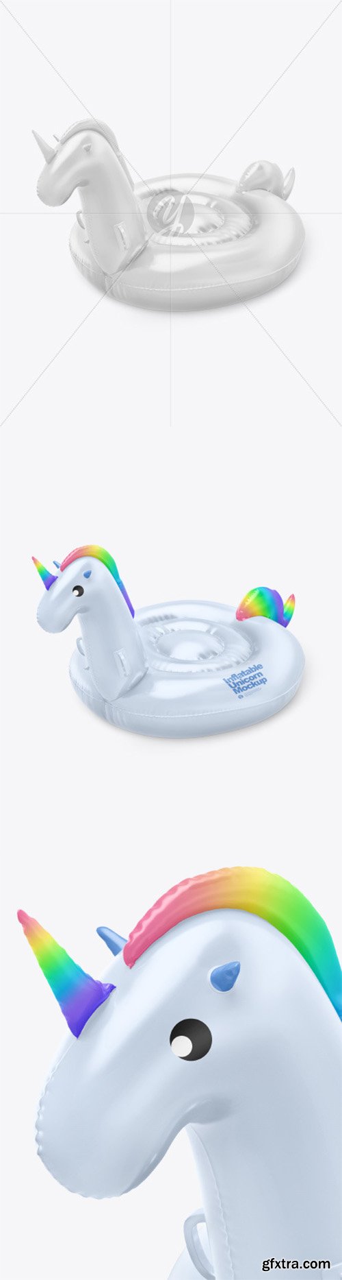 Inflatable Swimming Unicorn Mockup 78697