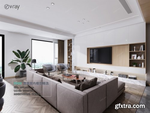 Modern style Livingroom Vray 43