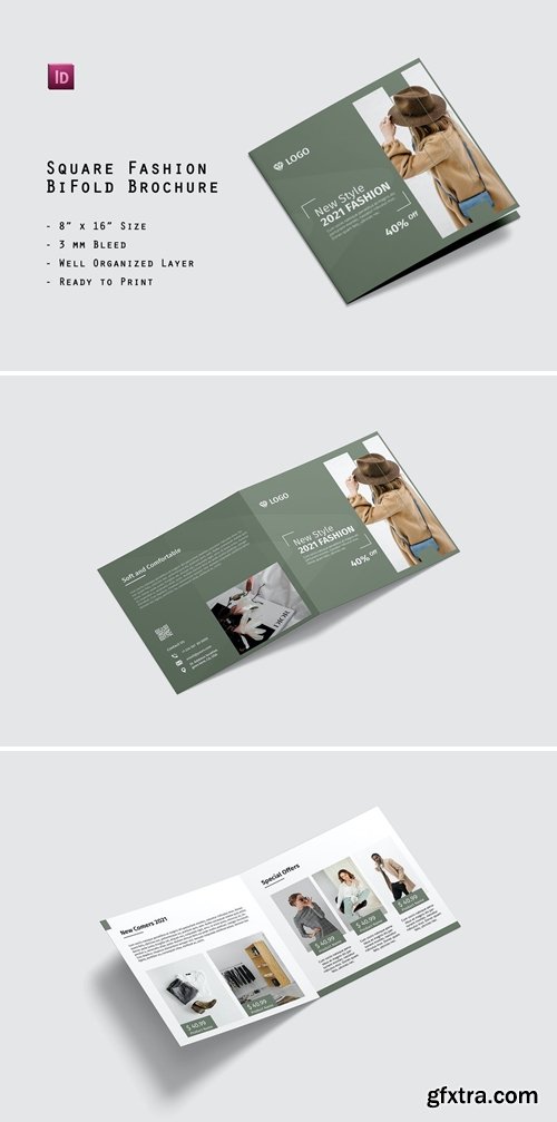 Square Fashion BiFold Brochure