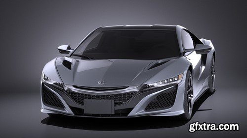 Honda NSX 2017 VRAY 3D Model