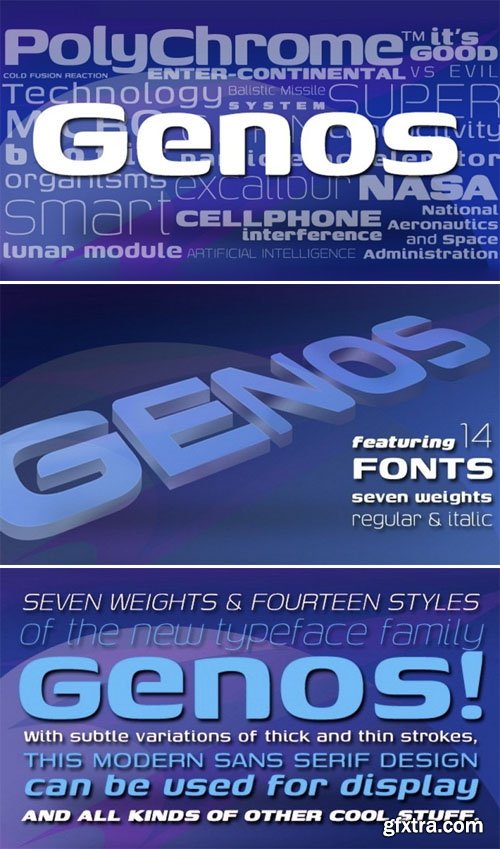 Genos Sans Serif Font Family [14-Weights]