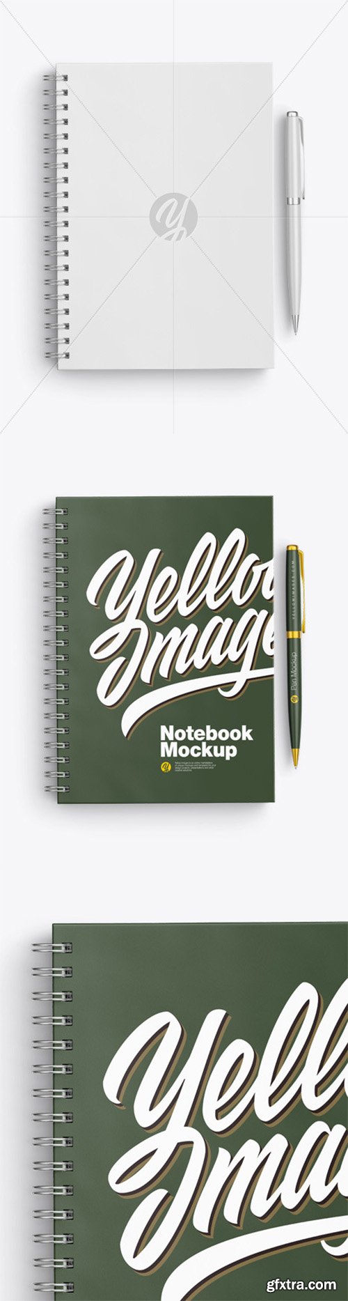 Matte Notebook With Pen Mockup 80686