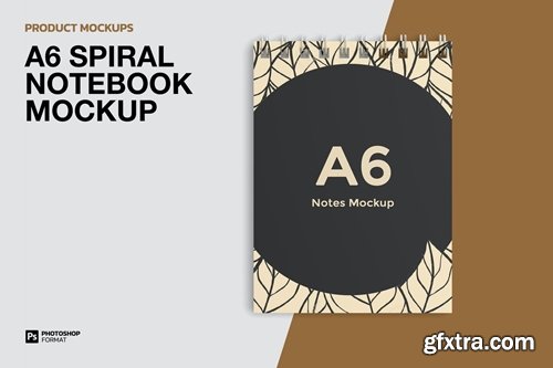 A6 Spiral Notebook - Mockup