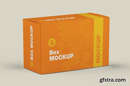 Cardboard Box Mockup