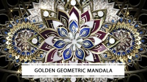 Videohive - Golden Geometric Mandala - 33035012