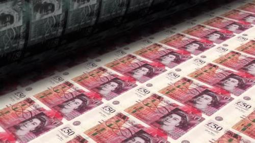 Videohive - Money Printing Process British Pounds - 33022787