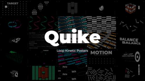 Videohive - Quike - Loop Kinetic Posters - 33044569