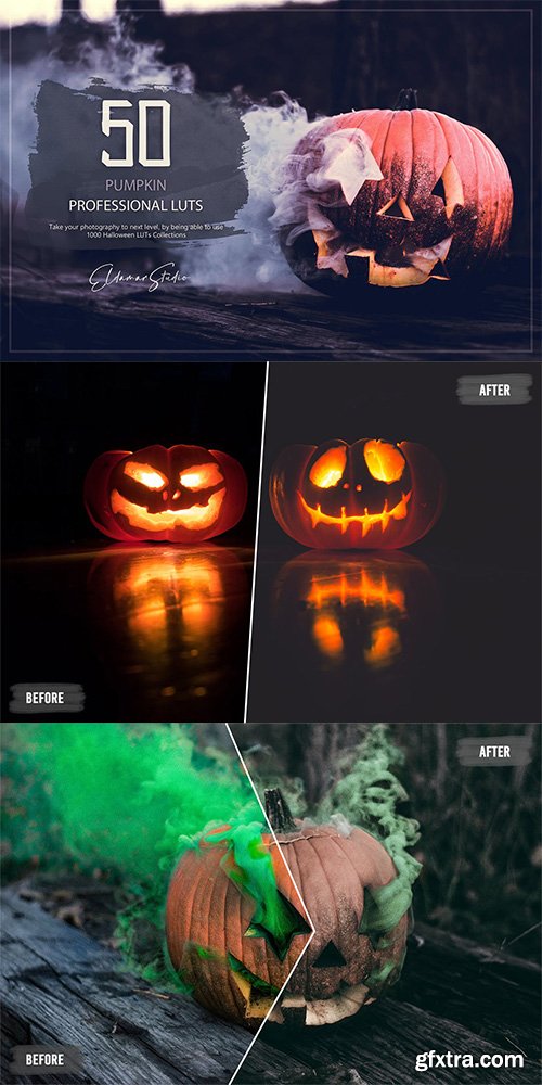 50 Pumpkin LUTs and Presets Pack