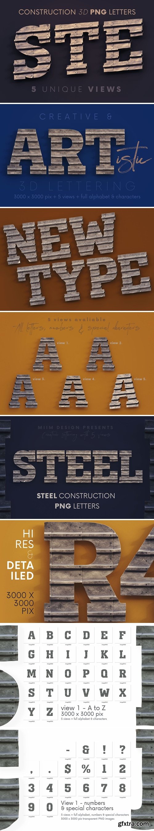 Steel Construct - 3D Lettering