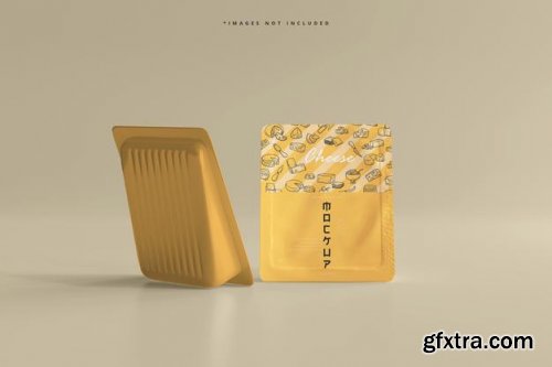Cheese packaging mockup