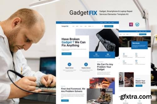 ThemeForest - GadgetFIX v1.0.0 - Gadget, Smartphone & Laptop Repair Services Template Kit - 33393347