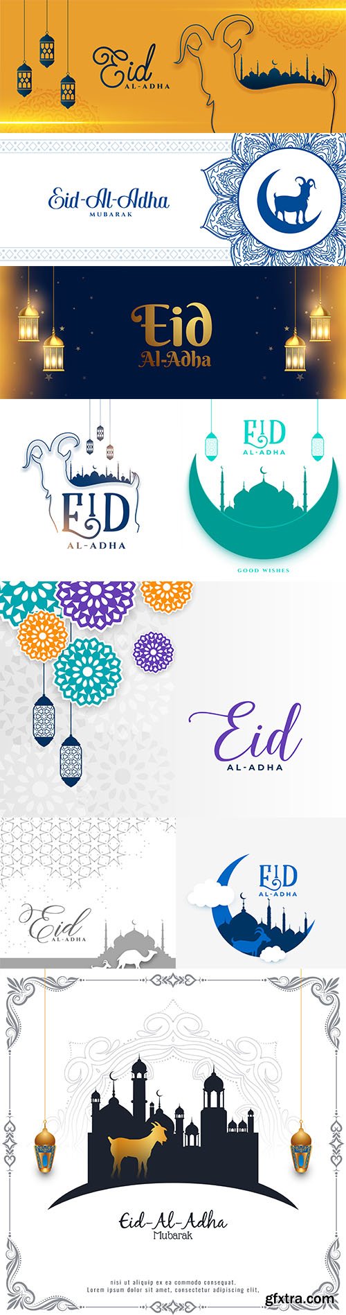 Eid al adha islamic festival banner design