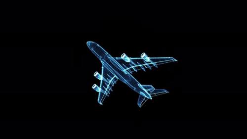Videohive - Digital Airplane Hologram Hud - 33508652