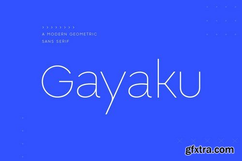 Gayaku - Modern Sans Serif Font