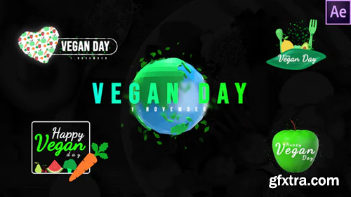 Videohive World Vegan Day Titles 33931394