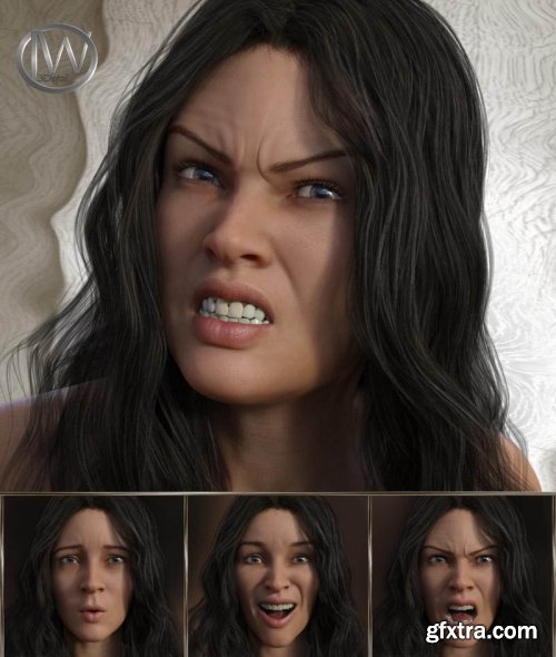 Beautiful Warrior – Expressions for Genesis 8 Female and Gia 8