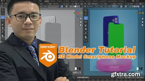 Blender Tutorial : 3D Model Smartphone Mockup