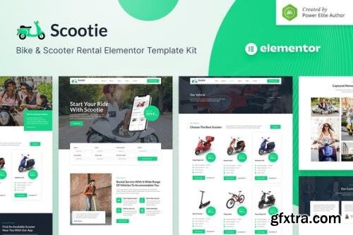 ThemeForest - Scootie v1.0.0 - Bike & Scooter Rental Elementor Template Kit - 34051477