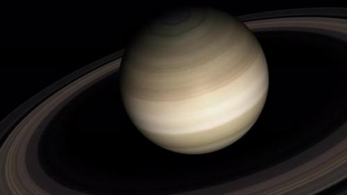Videohive - Concept 5-UR1 View of the Realistic Planet Saturn - 34162297