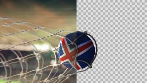 Videohive - Soccer Ball Scoring Goal Night - Iceland - 34613105