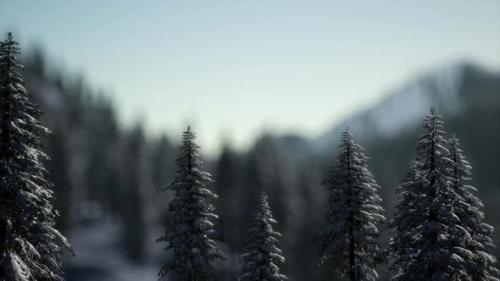 Videohive - Dramatic Winter Sunrise in the Mountains - 34615430