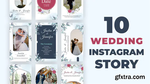Videohive Wedding Instagram Story Pack Wedding Invitation 34816124