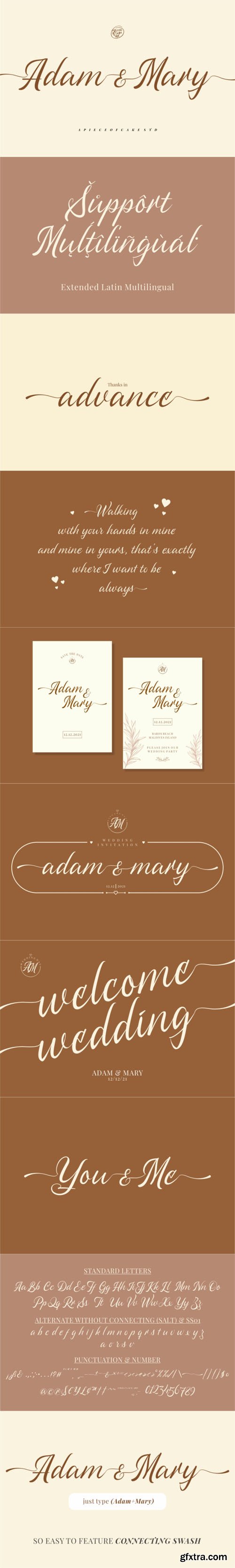 Adam & Mary - Magical Script Font