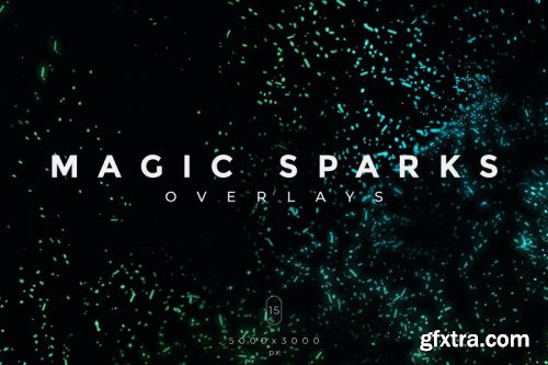 15 Magic Sparks Photo Overlays