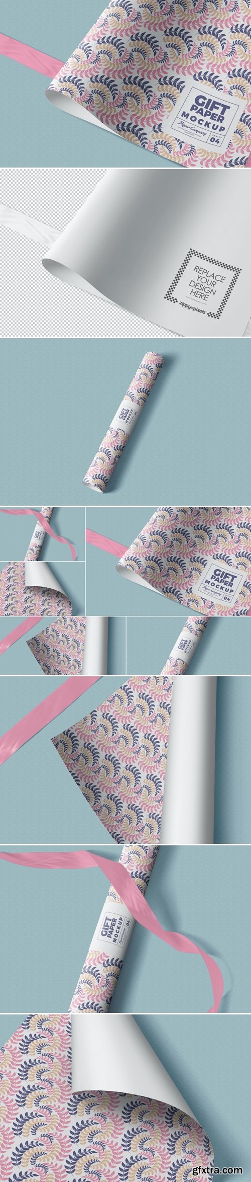 Gift Wrapping Paper Mockups