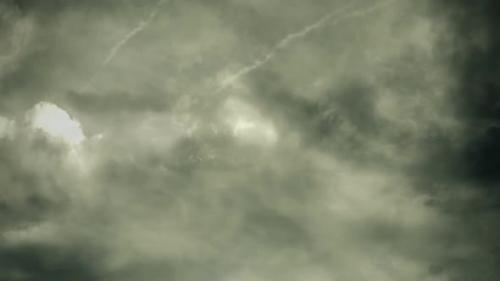 Videohive - Gloomy Clouds Background Loop - 35215864